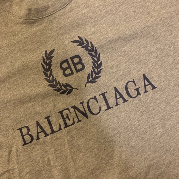 Grey BALENCIAGA Tee Size M - Picture 2 of 4